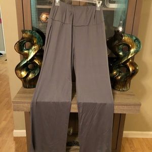Silky stretchy flare pants